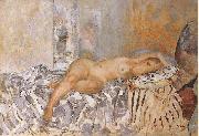 Henri Lebasque Prints Nude on Spanish Blanket Spain oil painting artist